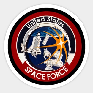 United States Space Force vintage t-shirt Sticker